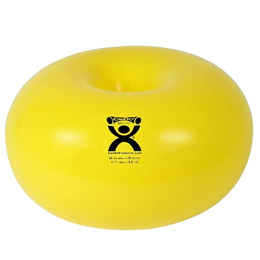 CanDo Donut Exercise, Workout, Core Training, Swiss Stability Ball for Yoga, Pilates and Balance Training in Gym, Office or Classroom