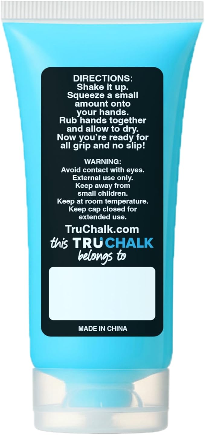 GhostChalk by TruChalk 50ml Bottle All Grip No Slip Clear Liquid Chalk for Obstacles, Gymnastics, Rock Climbing, Crossfit, and Weightlifting. Sweat Resistant and Long-Lasting Grip Strength.