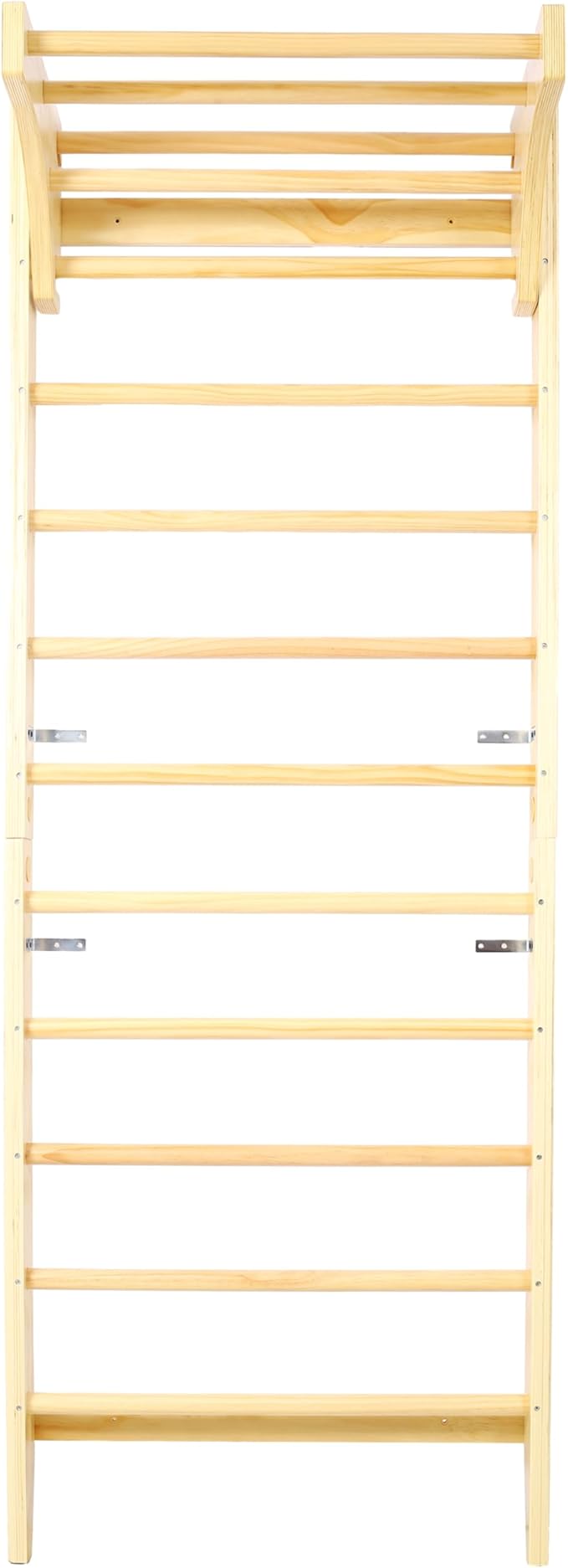 Wall-Mounted Wooden Stall Bars for Home Gym - Swedish Ladder for Stretching, Strength Training & Yoga - Durable Multi-Functional Fitness Equipment