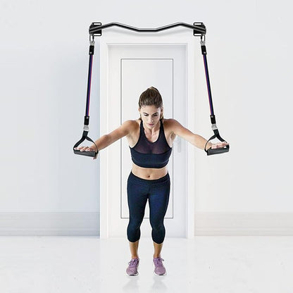 Kipika Heavy Duty Wall Mounted Doorway Pull Up Bar, Multifunctional Chin Up Bar, Portable Fitness Door Bar, Body Workout Home Gym System