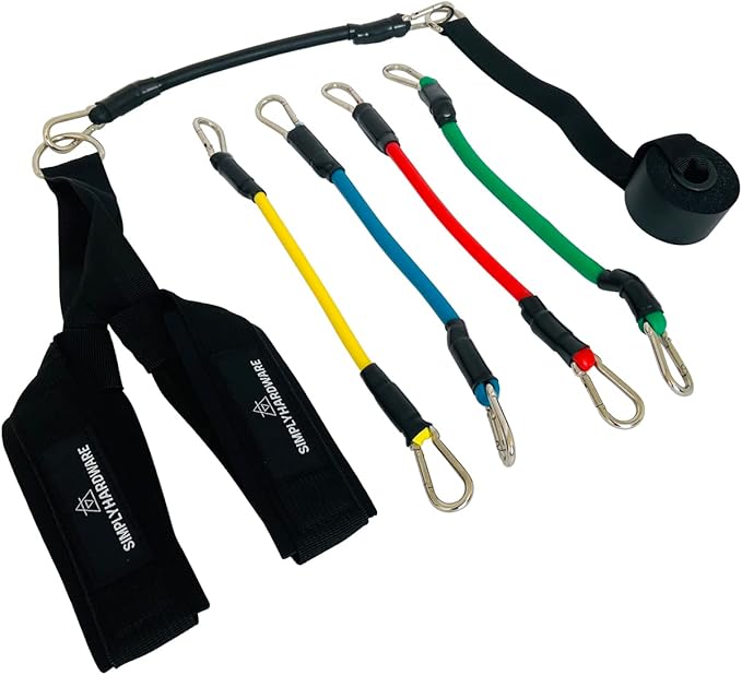 Hip Flexor Training Strap | Reverse Squat Resistance Band Workout Strap Set | Resistance Bands and Door Anchor Included