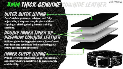 HARCOS Auto-Lock Weight Lifting Belt – 4” Premium Nylon Gym Belt for Squats, Deadlifts & Olympic Lifting – Adjustable Core Support Belt for Men & Women