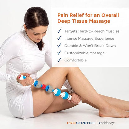 ProStretch Pro Roller Massage Stick, Soothing Deep Tissue Recovery for Muscle Soreness, Physical Therapy, and Myofascial Release