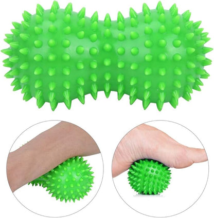 EVTSCAN Soft Spike Yoga Massage Ball, Muscle Fitness Massage Peanut Ball, Foot Massage Tool, Fitness Exercise Tool