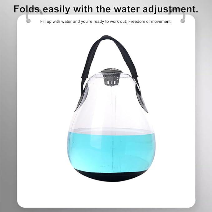 Fitness Water Bag, Weighted Inflatable Kettlebell, Adjustable Training Weight, Flexible Core Workout Tool, Fitness Equipment for Home, Travel, Work Area, Balance Exercises, Strength Training