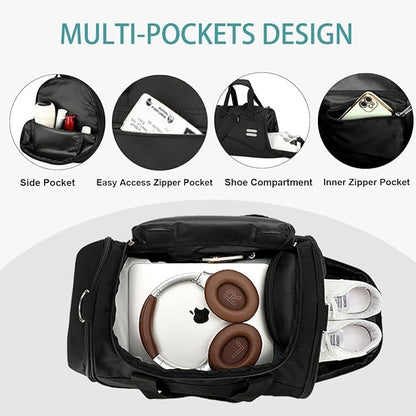Urbanstand Gym Bag for Men & Women - 30L Duffel Bag with Shoe Compartment, Weekender Water Resistant Duffle Bag for Travel, Sports, Fitness & Workouts, Medium