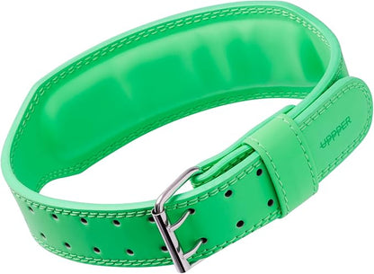 UPPPER Weight Lifting Belt - Double Prong 4” to 2.5” Tapered Premium Lifting Belt for Men and Women - Ultimate Back Support For Weightlifting and Powerlifting | Premium Fitness Gear