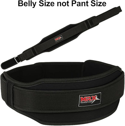 MRX Weight Lifting Belt with Double Back Support Gym Training 5" Wide Belts 11 Colors