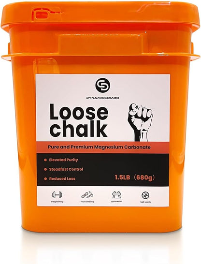 Gym Chalk Bucket | 1.5lb Net Weight Chalk Powder for Weightlifting, Gymnastics & Multi-Sport