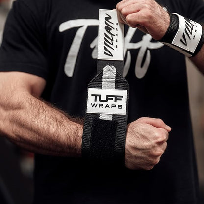 Villain Wrist Wraps for Weightlifting & Powerlifting – Adjustable Support Straps for Men and Women – Ideal for Strength Training, CrossFit, Bodybuilding – Durable Comfort to Eliminate Wrist Pain