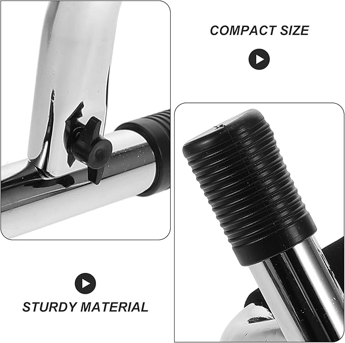 2pcs Push up Bars Home Workout Equipment Steel Pushup Stands with Non-slip Base Portable Upper Body Exercise Equipment for Strength Training