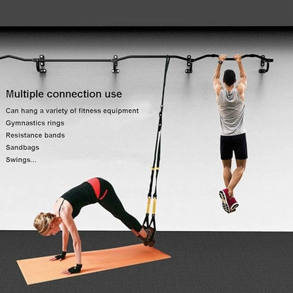 Fitness Equipment Wall-Mounted Pull Up Bar Home Gym, 660Lbs Capacity Heavy Duty Chin Up Bar Upper Body Workout Bar for Strength Training Equipment, Fitness Exercise