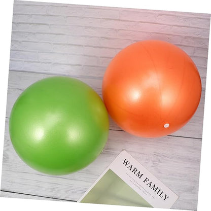 2pcs Thickened Anti-Burst Yoga Ball PVC Pilates Exercise Ball for Fitness Training, Mini Balancing Stability Trainer Suitable for Gym Workout and Yoga