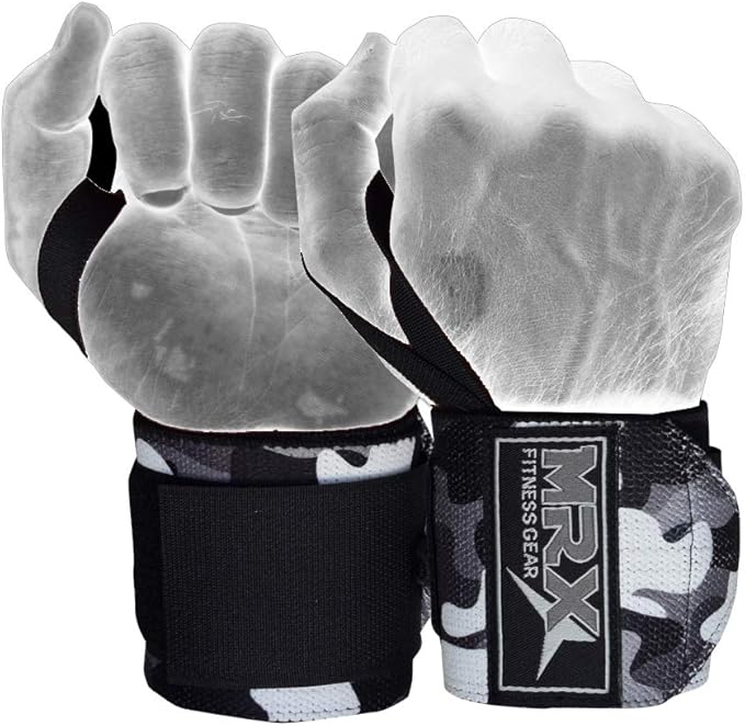 MRX Weight Lifting Wrist Wraps for Wrist Support Lifting Straps Gym Bodybuilding Training Workout for Men and Women