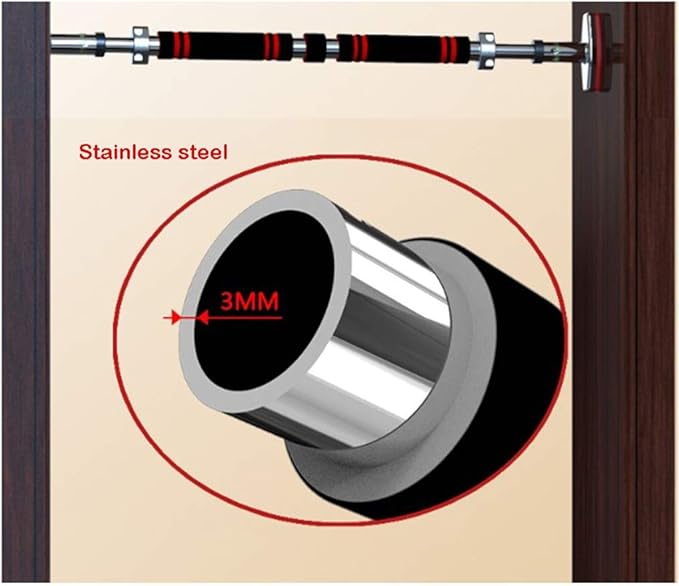 Door Frame Horizontal Bar, Indoor, No Screw Installation, Household Multi-Functional Fitness Equipment, Load 250kg, 75-180CM (95)