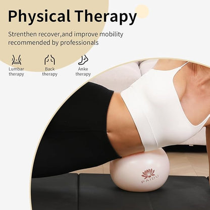 Pilates Ball 10-inch Core, Anti-Explosion and Anti-Slip Mini Yoga Balls, Suitable for Pilates, Yoga, Core Training, Physical Therapy, Balance, Stability, Stretching Exercises