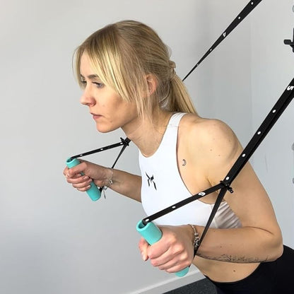 Kensui Nanobars V2 – Ultra-Compact Portable Suspension Trainer – Pocket-Sized Home Gym for Travel & Outdoor Workouts – 600lb Capacity – Dual Anchor System with Rotating Handles
