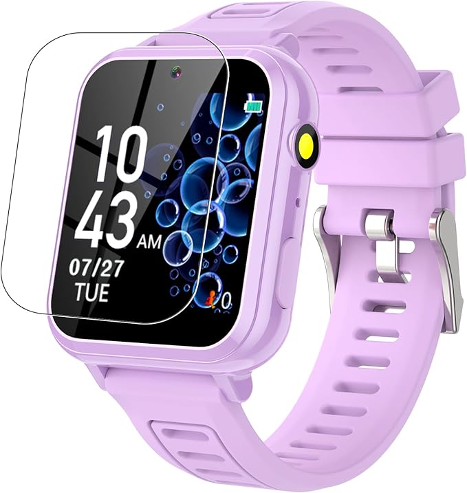 Kids Smart Watch Girls Gifts for Age 5-12, 39 Puzzle Games HD Touch Screen Watches with Video Camera Music Player Pedometer Flashlight 12/24 hr Birthday Gift 6 7 8 Year Old Girls