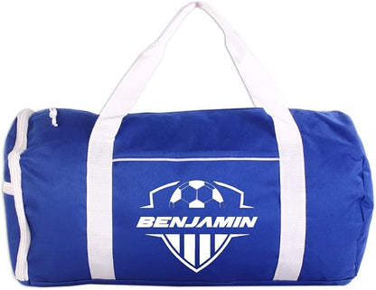 Personalized Sport/Gym Roll Duffel Bag - Soccer