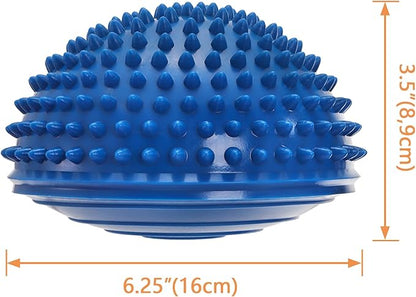 Fasmov Balance Pods Balancing Hedgehog Stability Balance Trainer Dots with Pump, Set of 6