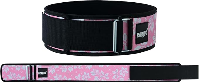 Self Locking Neoprene Gym Weight Lifting Belts for Men Women, Lumbar Support Stability, Adjustable Design, Fit Straps, Deadlifts, Training, Bodybuilding