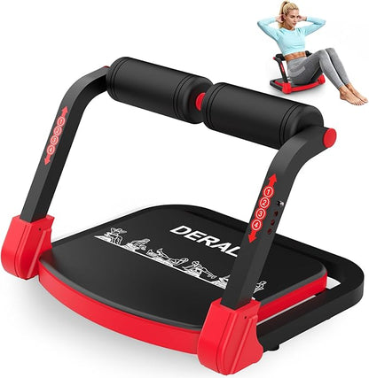 DERACY Sit Up Exercise Equipment, Adjustable Ab Machine, Multi-Functional Sit Up Machine, Ab Workout Equipment, Ab Trainer Machine for Women Men