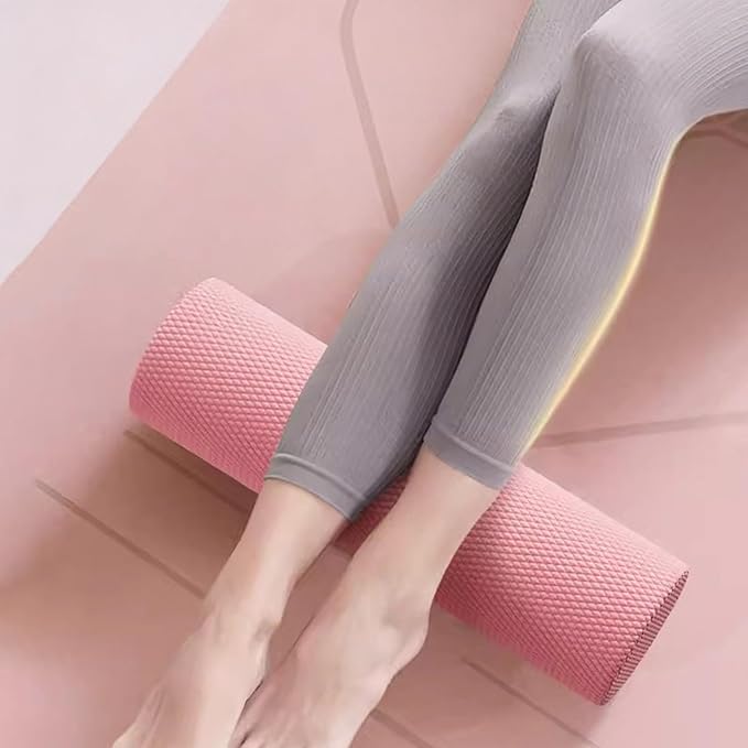 12 Inch EVA Soft Dot Foam Roller for Muscle Therapy, Yoga and Balance Exercises, High-Density Massage Roller, Foam Roller for Back, Legs for Home, Gym and Travel (Pink#M)