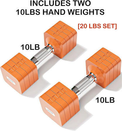 15LB 20LB 30LB 40LB 50LB Adjustable Dumbbell Set Free Weights Dumbbells Set for Women Men Hand Weights Sets Adjust Dumbbell Weight Sets for Home Gym Exercise Workout Strength Training Equipments