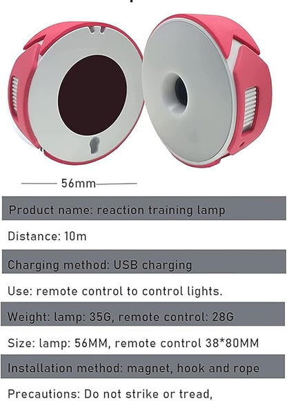 4/6/8/10 Pcs Agility Training Lights, Portable Sports Fitness Lights Trainer, Improve Speed, Agility and Reaction Time Training Kit, for Coaches and Athlete Workouts