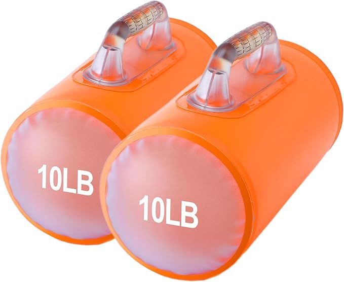 Water Dumbbells,Water Filled Training Dumbbells, Travel Weights Set, Adjustable Weights to 40Lbs,30Lbs,20Lbs,10Lbs,4Lbs Dumbbell Pair,Each 20/15/10/5/2 Lbs, Portable Gym for Strength Training, Fitness and Shaping