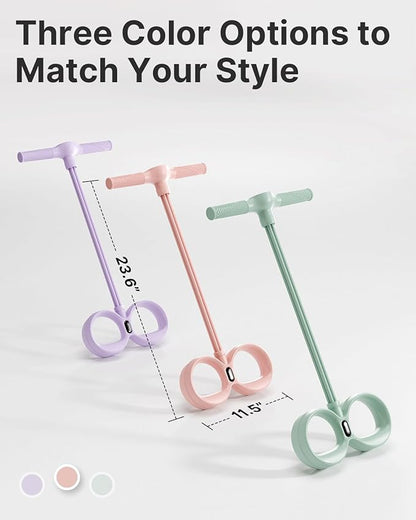 YOTTOY Smart Foot Pedal Puller with Digital Counter, Pedal Puller Resistance Band System with Handles for Full Body Stretching Yoga Home Workout