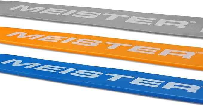 Meister X Band Comfort-Width 41" x 2" Resistance Bands - X-Wide Premium Loop Bands