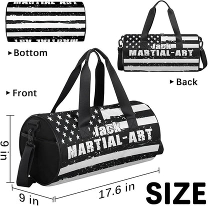 Personalized-Martial-Arts-Gear-Bag for Karate Teakwondo, Custom Jiujitsu Bag for Boys, Karate Teakwondo Bag for Gear Waterproof Lightweight Large USA