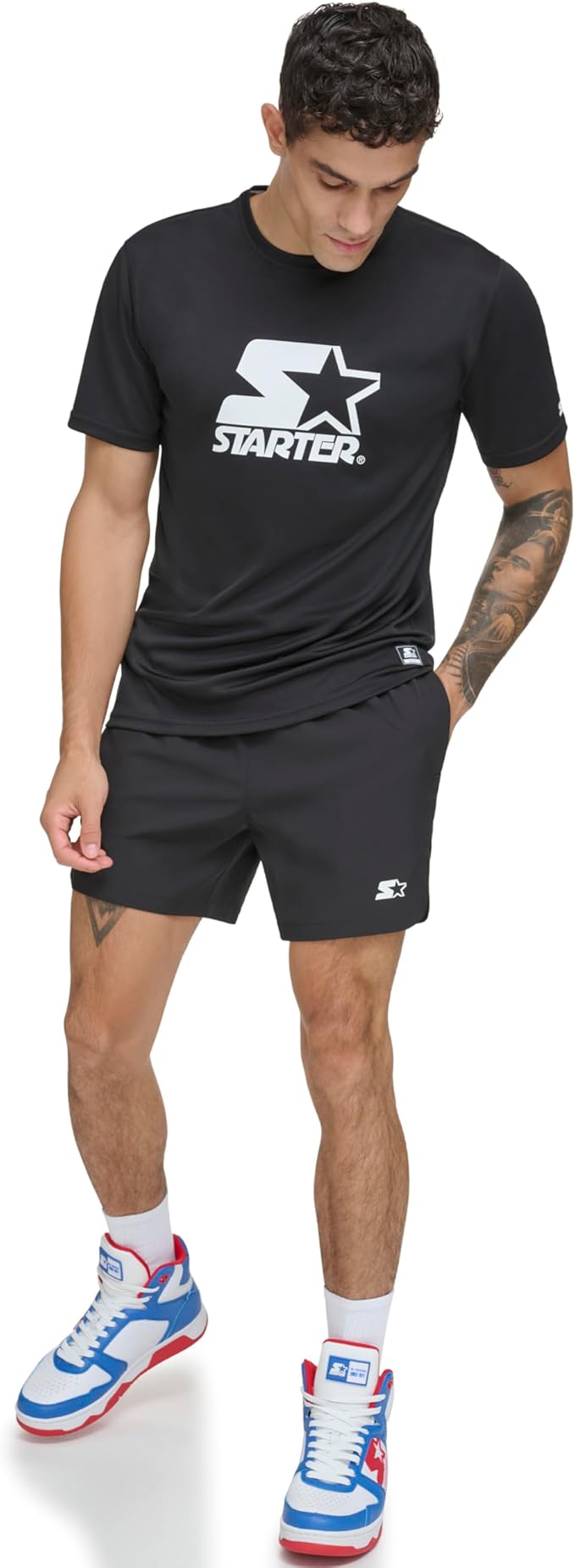 Starter Men's Quick Dry Short Sleeve Lightweight UPF Active Top
