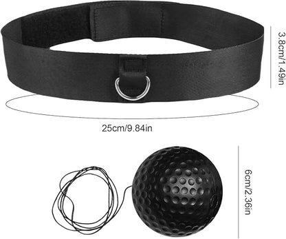 Reaction Balls Training Set - 3-Size Ball Pack, React Reflex Balls All Ages Headband, Free Cord, Child Boxing Training Headband ReactBall | Portable Fitness Reflex Ball for Home Gym Outdoor
