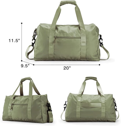 Travel Duffle Bag,Sport Gym Bag for Men And Women with Wet Pocket,Weekender Bag Carry On Tote Bags for Airplane