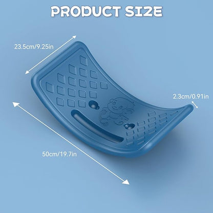Rocker Board Balancing Training,Balance Board, Plastic Balance Seesaw Board with Elastic Ball, Improves Motor Skills and Build Core Strength, for Kids Toddlers Teens Balance Training, Balance boa