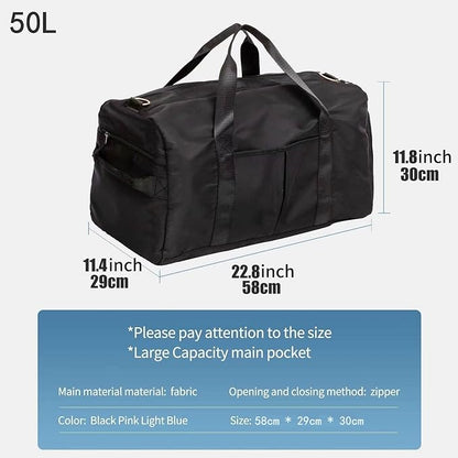 Sports Duffel Bags with Cosmetic Gym Bag for Women Men Travelling Waterproof Bag with Wet Pocket and Shoe Compartment