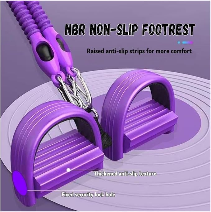 Multifunction Tension Rope Set,Upgraded Smart Stirrup Puller-Pedal Puller Tensioner Workout Bands Resistance with Abdomen/Waist/Leg/HIPS/Chest/Back
