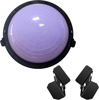 Adjustable Wall Mount Exercise Balance Ball Storage Bracket Yoga Ball Holder, Half Exercise Ball Rack for Strength Fitness Ball Trainer Organizer Holder for Home Gym Studios Workouts