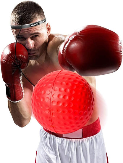 Boxing Reflex Ball 3 Difficulty Level Boxing Ball with Headband Suit for Reaction, Agility, Punching Speed, Fight Skill and Hand Eye Coordination Training for Kids and Adults