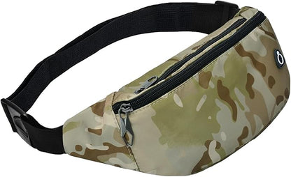 Fanny Pack for Men Women, Waterproof Sports Waist Bag Pack, Belt Bag for Travel Hiking Running