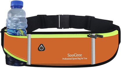 Fanny Packs, Running Belt Pack, Waist Pack Bag for Men and Women, Lightweight Runners Water Bottle Belt Bag, Phone Holder Money Belt for Traveling Hiking Cycling Walking