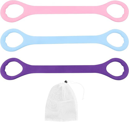 Figure 8 Fitness Resistance Band, 3pcs Arm Back Shoulder Exercise Bands Training Elastic Ropes for Working Out, Exercise Equipment for Physical Therapy,Yoga,Pilates, Stretching