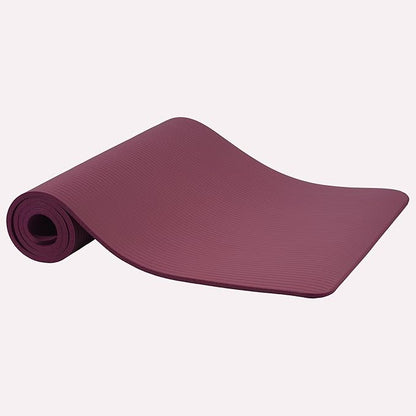 Fitvids Yoga Mat, 1/2-Inch Extra Thick High Density Exercise Mat, Anti-Tear Exercise Yoga Mat with Carrying Strap, Suitable for Various Yoga Exercises