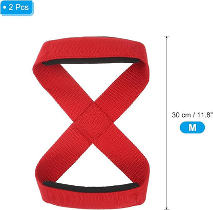 PATIKIL Figure Lifting Strap, Weightlifting Wrist Wraps Dead Lift Padded Grips for Fitness Power Strength Training