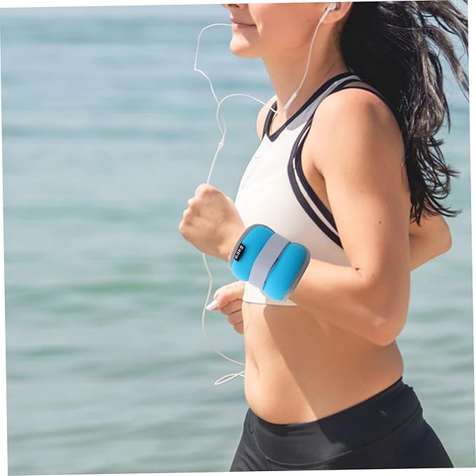 2pcs Adjustable Ankle and Wrist Weights for Men and Women Each Sandbag Fitness Equipment for Strength Training Running Yoga and Workouts