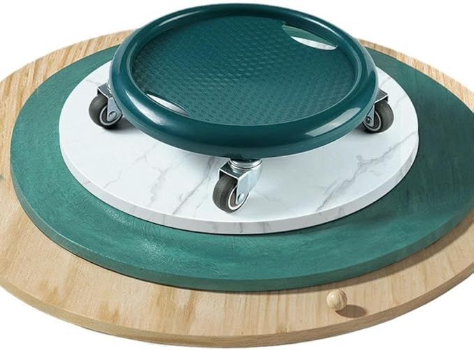 Ab Roller Wheel, Multi-Functional Abdominal Exercise Board with Mat, 360° Rotating Abs Training Machine Equipment for Full Body Fat Burning Gym