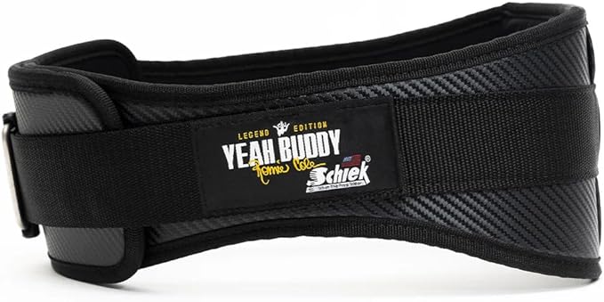 Schiek Sports Ronnie Coleman 4006 Weightlifting Belt - Lumbar Support Weight Lifting Belt - Carbon Fiber and Nylon