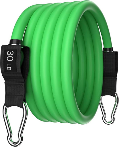 WHATAFIT Resistance Bands Set with Handles - Exercise Bands Home Gym Strength Training Equipment, Includes Door Anchor & Ankle Straps for Full Body Workout Bands, Physical Therapy